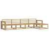 vidaXL Set di divani da esterno 5 pz Bianco Legno di Acacia Massello