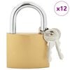 vidaXL U Lock con Chiavi Ottone 6 x 2 x 9,1 cm Ferro