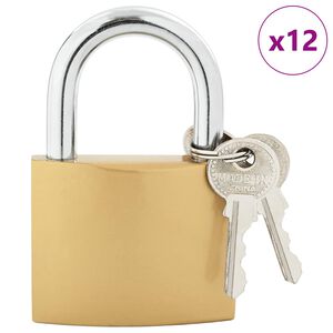 vidaXL U Lock con Chiavi Ottone 6 x 2 x 9,1 cm Ferro