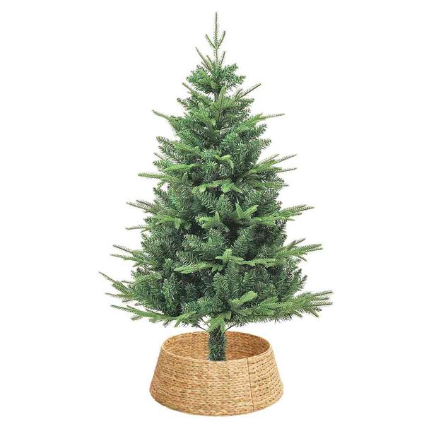 vidaXL Collare per Albero di Natale Marrone 60 x 60 x 22 cm