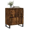 vidaXL Credenza Rovere Fumo 60x35x70 cm in Legno Multistrato