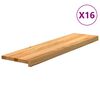 vidaXL Gradini 16 pz Marrone Chiaro 100x30x2 cm Legno Massello Rovere