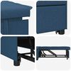vidaXL Divano letto Blu 194 x 67 x 37 cm Tessuto
