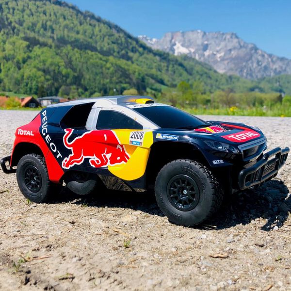 Carrera Auto da Corsa RC Red Bull Peugeot 08 DKR 16 1:16