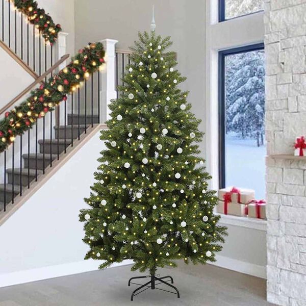 vidaXL Albero di Natale artificiale Verde 300 cm PVC e Metallo