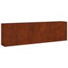 vidaXL Fioriera Rialzata da Giardino 280x40x80 cm in Acciaio Corten