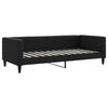 vidaXL Letto da Giorno Nero 90x200 cm in Tessuto