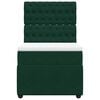 vidaXL Giroletto a Molle con Materasso Verde Scuro 100x200 cm Velluto