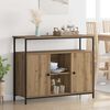 vidaXL Credenza Rovere artigianale 100 x 35 x 80 cm Legno multistrato