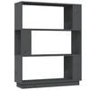 vidaXL Libreria/Divisorio Grigio 80x25x101 cm Legno Massello di Pino