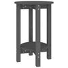 vidaXL Tavolino da Salotto Grigio &Oslash; 40x60 cm in Legno Massello di Pino