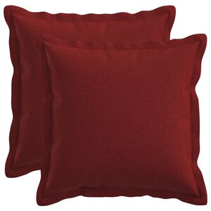vidaXL Federa 2 pcs HOUTEN Rosso Vino 30 x 30 cm Lino