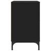 vidaXL Comodino con cassetto Nero 49 x 36 x 61 cm Legno multistrato