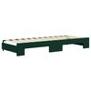 vidaXL Divano Letto con Letto Estraibile Verde Scuro 80x200cm Velluto