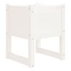 vidaXL Fioriera Bianca 40x40x52,5 cm in Legno Massello di Pino