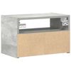vidaXL Comodino a Muro Grigio Cemento 45x26x28,5 cm