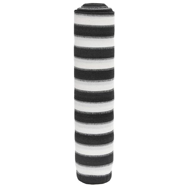 vidaXL Rete per Privacy Antracite e Bianca 2x10 m in HDPE 75 g/m²