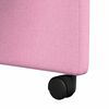 vidaXL Sedie da Pranzo con Ruote 2 pcs Rosa 58 x 65 x 94 cm Tessuto