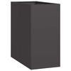 vidaXL Fioriera Nera 40x80x80 cm in Acciaio