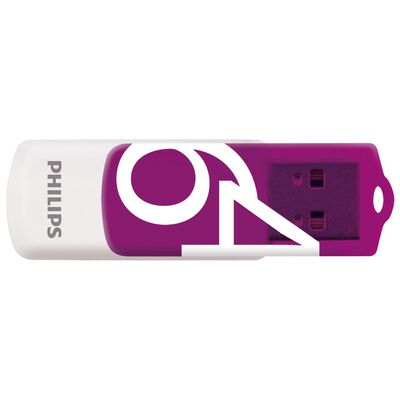 Philips Chiavette USB 2.0 Vivid 2 pz 64GB Bianca e Viola
