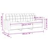 vidaXL Divano a 3 Posti Grigio Chiaro 180 cm in Tessuto