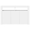 vidaXL Credenza con Luci LED Bianca 115,5x30x75 cm
