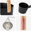 vidaXL Set di Accessori per Sauna 5 pcs Nero