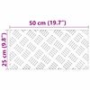 vidaXL Gradini per Scale 4 pcs Argento 50 x 25 cm Alluminio