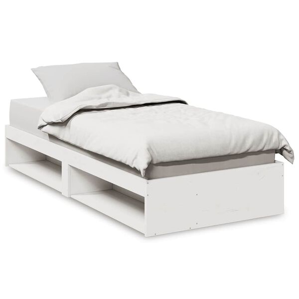 vidaXL Dormeuse senza Materasso Bianca 90x190 cm Legno Massello Pino