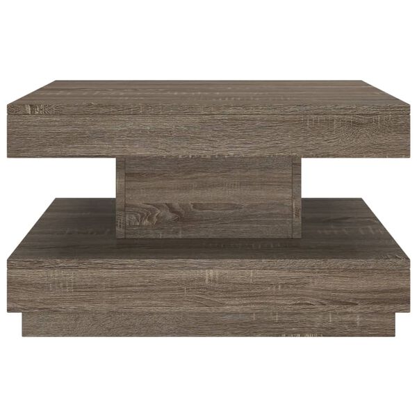 vidaXL Tavolino da Salotto Grigio 60x60x35 cm in MDF