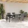 vidaXL Set da Pranzo per Giardino 7 pcs Grigio