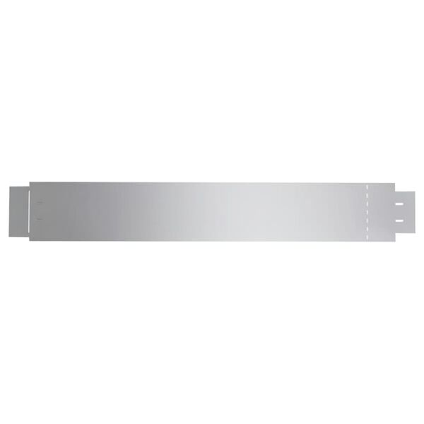 vidaXL Set 5 pz Bordo prato flessibile in acciaio galvanizzato 100 x 14 cm