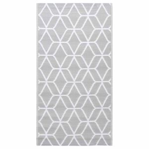 vidaXL Tappeto da Esterni ARAKIL Grigio 120x180 cm in PP