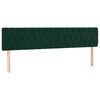 vidaXL Giroletto a Molle con Materasso Verde Scuro 180x200 cm Velluto
