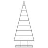 vidaXL Albero di Natale Decorativo in Metallo Nero 180 cm