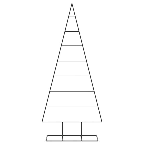 vidaXL Albero di Natale Decorativo in Metallo Nero 180 cm