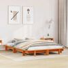 vidaXL Letto senza Materasso Marrone Cera 120x190 cm in Legno di Pino
