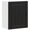 vidaXL Pensile da Cucina Lucca Nero in Legno Multistrato