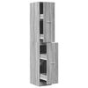 vidaXL Armadietto da Farmacia Grigio Sonoma 30x41x174,5 cm Truciolato