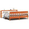 vidaXL Letto senza Materasso Marrone Cera 200x200 cm in Legno di Pino
