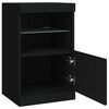 vidaXL Credenza con Luci LED Nera 41x37x67 cm