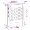 vidaXL Copertura per Radiatore Bianca in MDF 78 cm