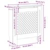 vidaXL Copertura per Radiatore Nera in MDF 78 cm