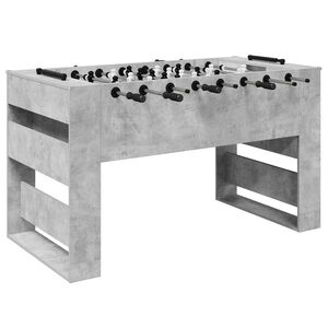 vidaXL Tavolo da Foosball Grigio Cemento 146,5 x 74 x 85 cm