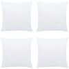 vidaXL Imbottitura per Cuscini 4 pz 60x60 cm Bianco