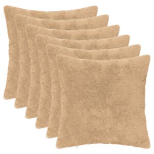 vidaXL Federa 6 pz HEERLEN Crema 30 x 30 cm