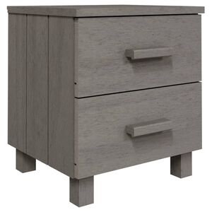 vidaXL Comodino HAMAR Grigio Chiaro 40x35x44,5 cm in Legno di Pino