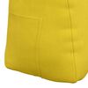 vidaXL Cuscino per Schiena Giallo 80 x 24 x 50 cm Velluto