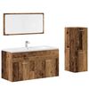 vidaXL Set Mobili da Bagno 3 pz Legno Antico in Legno Multistrato