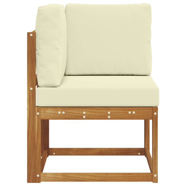 vidaXL Divano Angolare da Esterno Legno di Acacia Massello